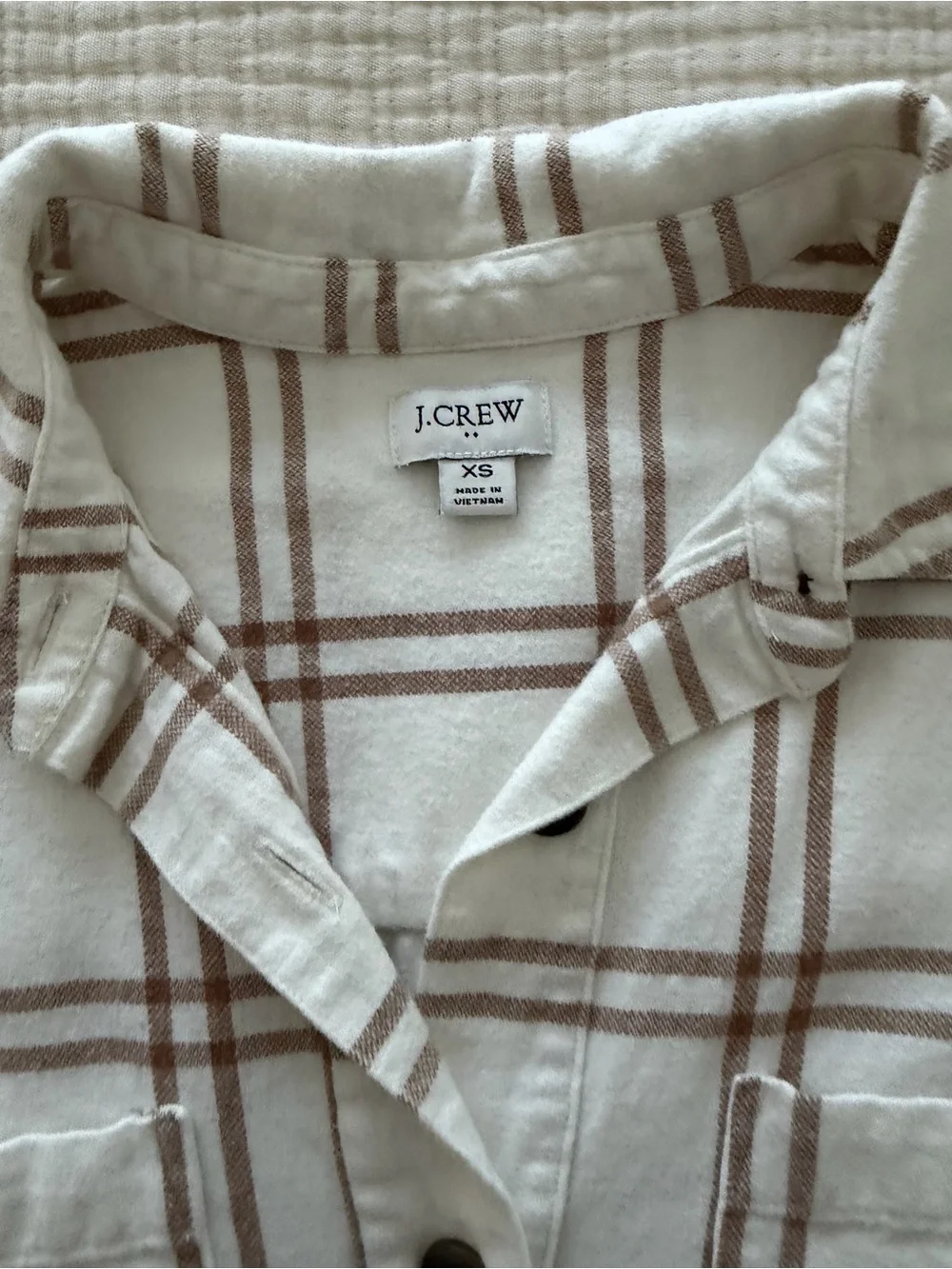 J Crew Plaid Flannel Shacket